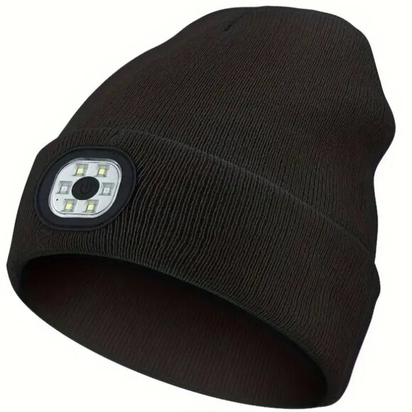 Accessories - UPDATED New Winter Beanie Hat Powerful Rechargeable LED Light - 6 Lights!